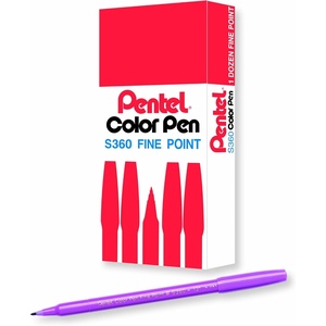 image:imagePentel Arts Color Pen Grayish Green Box of 12 S360132Heliotrope