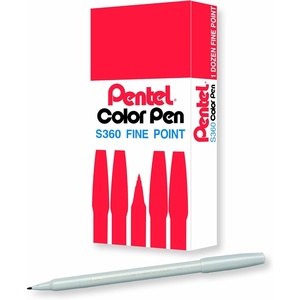 image:imagePentel Arts Color Pen Grayish Green Box of 12 S360132Light Gray
