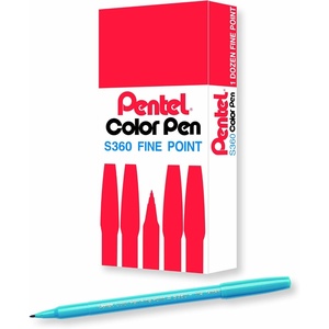 image:imagePentel Arts Color Pen Grayish Green Box of 12 S360132Turquoise