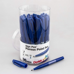 image:imagePentel Arts Sign Pen Fibertipped Blue Ink 36pk Canister S520PC36CRed