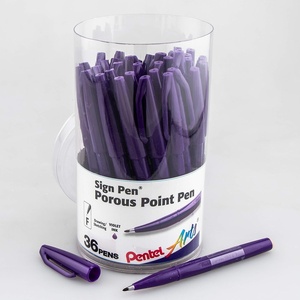 image:imagePentel Arts Sign Pen Fibertipped Blue Ink 36pk Canister S520PC36CViolet