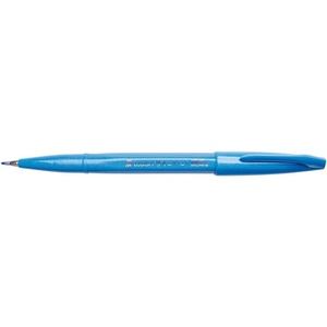 image:imagePentel Fude Touch Sign Pen Brown Felt Pen Like Brush Stroke SES15CESky Blue