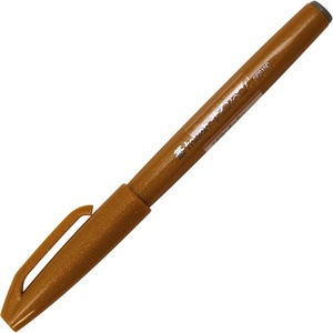 image:imagePentel Fude Touch Sign Pen Brown Felt Pen Like Brush Stroke SES15CEYellow Ochre