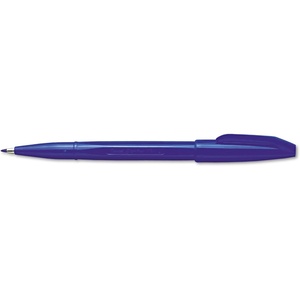 image:imageSign Pen Pentel Stick Porous Point Pen Blue Barrel Blue Ink Bold Point Box of 12 S520C