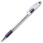 image:imageRSVP Stick Ballpoint Pen Translucent Barrel Violet Ink Fine Pt 070 mm