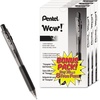 image:imagePentel BK440ASWUS Wow Retractable Ballpoint Pen 1mm Black Barrel Black Ink 36Pack