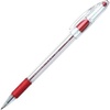 image:imagePentel BK90B RSVP Stick Ballpoint Pen7mm Trans Barrel Red Ink Dozen
