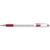 image:imagePentel BK90B RSVP Stick Ballpoint Pen7mm Trans Barrel Red Ink Dozen