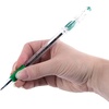 image:imagePentel BK91B RSVP Stick Ballpoint Pen 1mm Transparent Barrel Red Ink Pack of 12Green