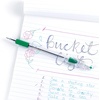 image:imagePentel BK91B RSVP Stick Ballpoint Pen 1mm Transparent Barrel Red Ink Pack of 12Green