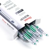 image:imagePentel BK91B RSVP Stick Ballpoint Pen 1mm Transparent Barrel Red Ink Pack of 12Green