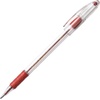 image:imagePentel BK91B RSVP Stick Ballpoint Pen 1mm Transparent Barrel Red Ink Pack of 12Red