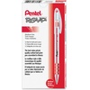image:imagePentel BK91B RSVP Stick Ballpoint Pen 1mm Transparent Barrel Red Ink Pack of 12Red