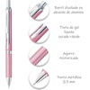 image:imagePentel BL407PGA EnerGel Sterling Liquid Gel Rollerball Pen Rose Gold Casing Stroke Width 035 mm Ball Diameter 07 mm Black InkPink