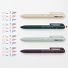 image:imagePentel BXAC35W TriColor Ballpoint Pen Calme 05mm Grayish WhiteTurquoise Blue Shaft