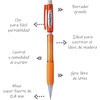 image:imagePentel Cometz Automatic Pencil 09mm Light Green Barrel Box of 12 AX119KOrange