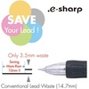 image:imagePentel ESharp Mechanical Pencil 050 mm Black Barrel Dozen Box AZ125AGreen