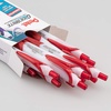 image:imagePentel GlideWrite Ballpoint Pen with TechniFlo Ink 10mm Medium Line Brown Ink Box of 12 BX910ERed