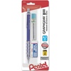 image:imagePentel Graph Gear 800 Mechanical Drafting Pencil 05mm Black Barrel with Lead and Small PG805LZBP1 Pencil  Lead and Eraser