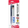 image:imagePentel Graph Gear 800 Mechanical Drafting Pencil 05mm Black Barrel with Lead and Small PG805LZBP1 Pencil  Lead and Eraser