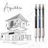 image:imagePentel GraphGear 500 Mechanical Drafting Pencil 03mm Extra Fine Line Brown Barrel PG523E05 mm
