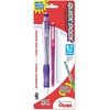 image:imagePentel Quick Dock Colors 07mm Medium Line 1 Pencil 1 Refill Cartridge and 3 Erasers Assorted Barrel and Cartridge Colors QD7LECRBP