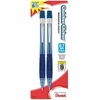 image:imagePentel Quicker Clicker Mechanical Pencil 07mm Transparent Blue Barrel Pack of 2 PD347BP2K61 Count Pack of 1