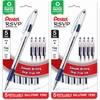 image:imagePentel RSVP Ballpoint Pen Fine Line 07mm Blue Ink BK90BP5C Pack of 1 5 Count TotalBlue