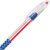 image:imagePentel RSVP Ballpoint Pen Fine Line 07mmFlag Barrel Black Ink 12 Pack BK90USAA12 Count Pack of 2