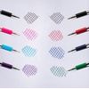 image:imagePentel RSVP Original Ballpoint Pen 07mm Fine Line Assorted Ink Colors Clear Barrel 8 Pack with Bonus Black Ink Pen