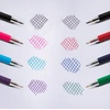 image:imagePentel RSVP Original Ballpoint Pen 10mm Medium Line Assorted Ink Colors Clear Barrel 8 Pack with Bonus Black Ink Pen