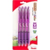 image:imagePentel RSVP RT Colors Retractable Ballpoint Pen 10mm Medium Line Barrel Pink Ink Box of 12 BK93CRPPViolet
