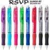 image:imagePentel RSVP Super RT Ballpoint Pen 07mm Fine Line Assorted Ink Colors 8 Pack with Bonus Black Ink Pen