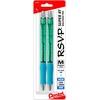 image:imagePentel RSVP Super RT Ballpoint Pen 07mm Fine Line Assorted Ink Pack of 4 BX477BP4M1Blue