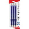 image:imagePentel RSVP Super RT Ballpoint Pen 07mm Fine Line Assorted Ink Pack of 4 BX477BP4M1Blue