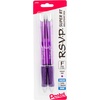 image:imagePentel RSVP Super RT Ballpoint Pen 07mm Fine Line Assorted Ink Pack of 4 BX477BP4M1Purple