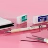 image:imagePentel Sharp 13 Mechanical Pencil 13mm Extra Thick Line Includes Refill Lead WritingOfficeTestTaking Pencil Pastel OffWhite Barrel AM13LBPWOffWhite