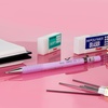 image:imagePentel Sharp 13 Mechanical Pencil 13mm Extra Thick Line Includes Refill Lead WritingOfficeTestTaking Pencil Pastel OffWhite Barrel AM13LBPWPastel Violet