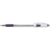 image:imageRSVP Stick Ballpoint Pen 7mm Trans Barrel Violet Ink Dozen