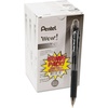 image:imagePentel BK440ASWUS Wow Retractable Ballpoint Pen 1mm Black Barrel Black Ink 36Pack