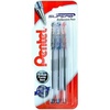 image:imagePentel BK77 Superb Ballpoint Pen Fine Point 07mm Black 3 PackBlack  Red  Blue