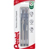 image:imagePentel BK77 Superb Ballpoint Pen Fine Point 07mm Black 3 PackBlack