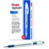 image:imagePentel BK91B RSVP Stick Ballpoint Pen 1mm Transparent Barrel Red Ink Pack of 12Blue