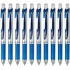 image:imagePentel BLN75C EnerGel Ink Ballpoint Pen Blue 10 Pieces001 inch 03 mm  Blue Silver Shaft