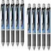 image:imagePentel EnerGel BL80A 10 Black Gel Ink Ballpoint Pen 10 Count002 inch 05 mm Black Blue Shaft
