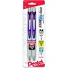 image:imagePentel EnerGel Pearl RTX Retractable Gel Pen 07mm Needle Tip 2 Pack Violet Ink BLN77WBP2VViolet