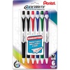 image:imagePentel GlideWrite Ballpoint Pen with TechniFlo Ink 10mm Medium Line Assorted Ink Pack of 6 BX910BP6M1