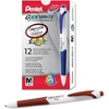 image:imagePentel GlideWrite Ballpoint Pen with TechniFlo Ink 10mm Medium Line Brown Ink Box of 12 BX910EBrown