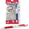 image:imagePentel GlideWrite Ballpoint Pen with TechniFlo Ink 10mm Medium Line Brown Ink Box of 12 BX910ERed