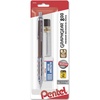 image:imagePentel Graph Gear 800 Mechanical Drafting Pencil 05mm Black Barrel with Lead and Small PG805LZBP1 Pencil  Lead and Eraser